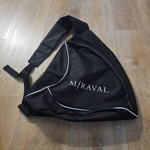 Miraval Luxury Resort Black Sling Backpack Bag Gym Travel Everyday